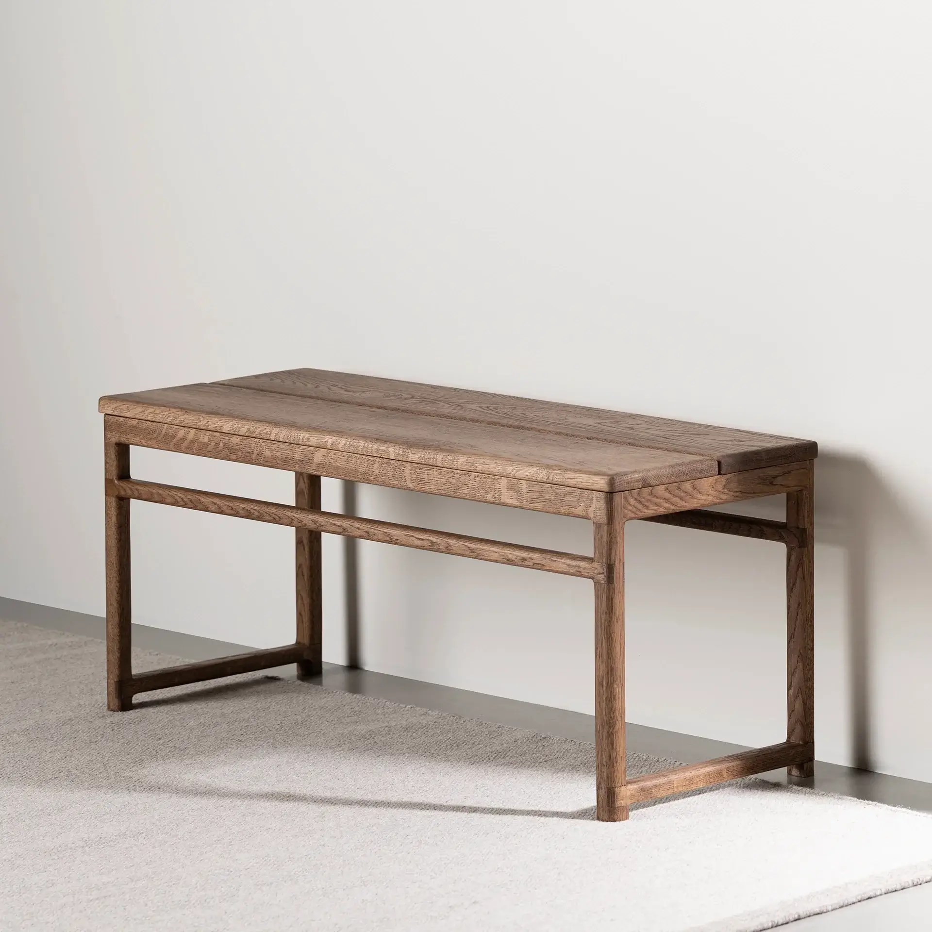 Oak Bench Alva – Dark Oak Frame - Image 6