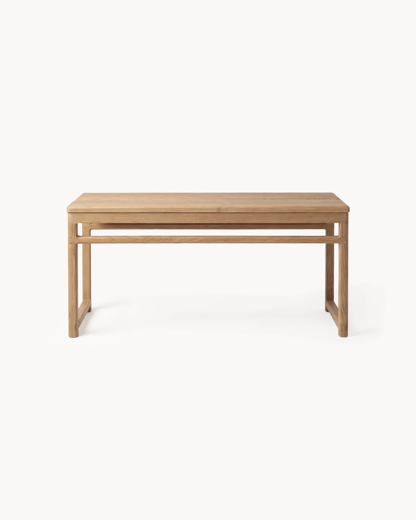Oak Bench Alva – Natural Oak Frame - Image 3