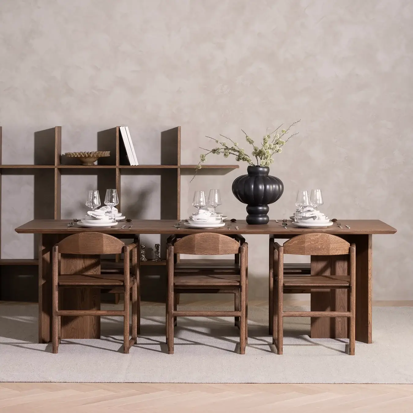 Dining table Ann - Dark oak Wood - Image 2