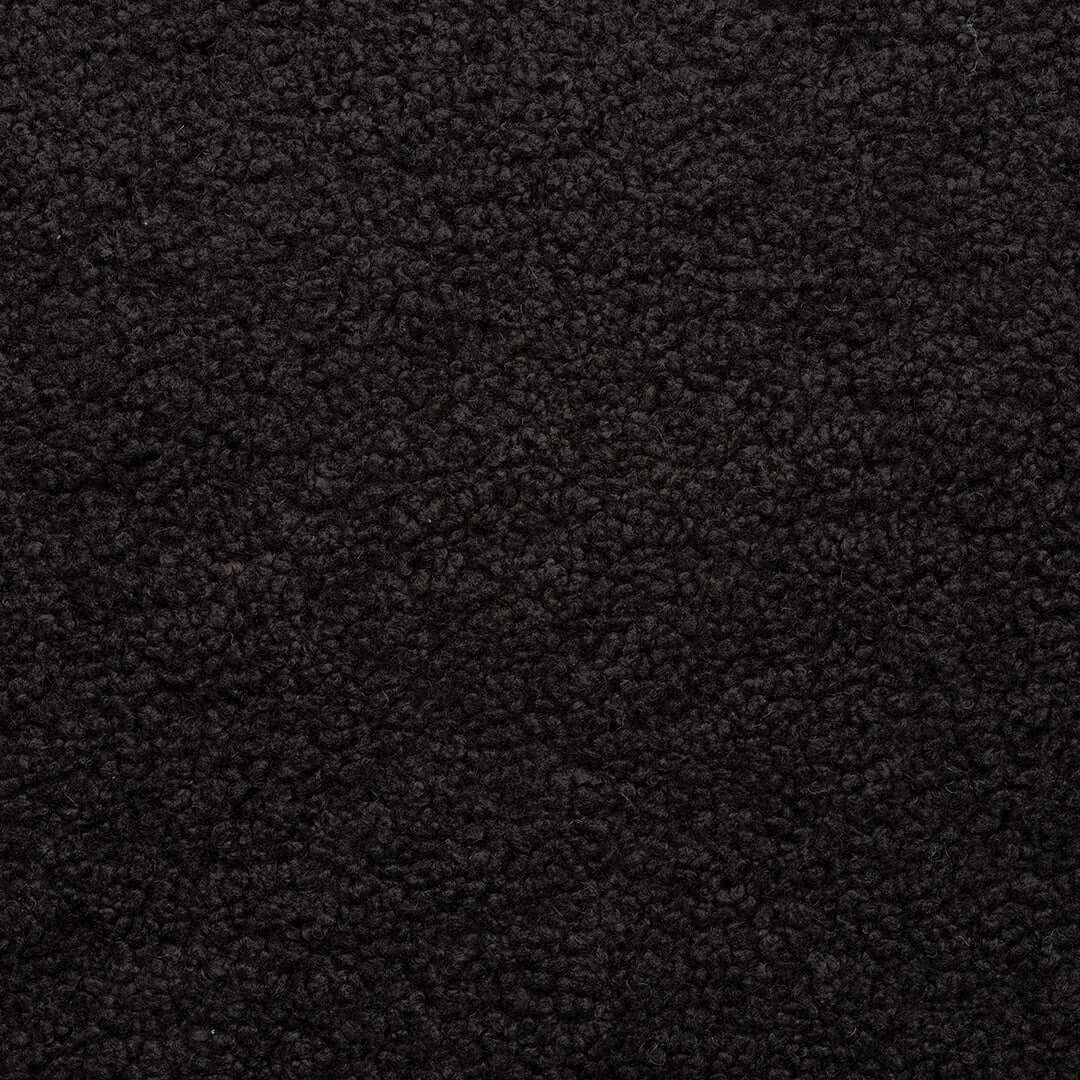 Bench Anton  - Black Frame - Black bouclé Cushion - Image 2
