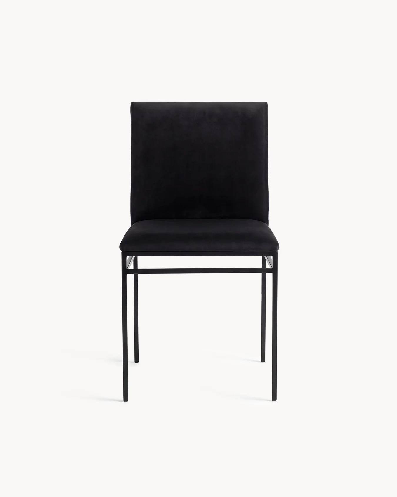 Dining chair Bella  - Black Frame - Jade Black Velvet - Image 3