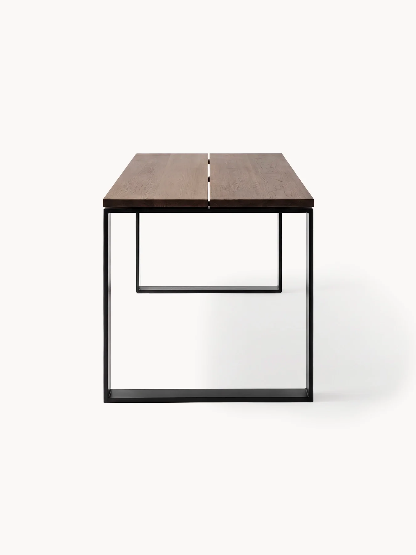 Dining table Diana  - Black - Dark oak Wood Top - Image 4
