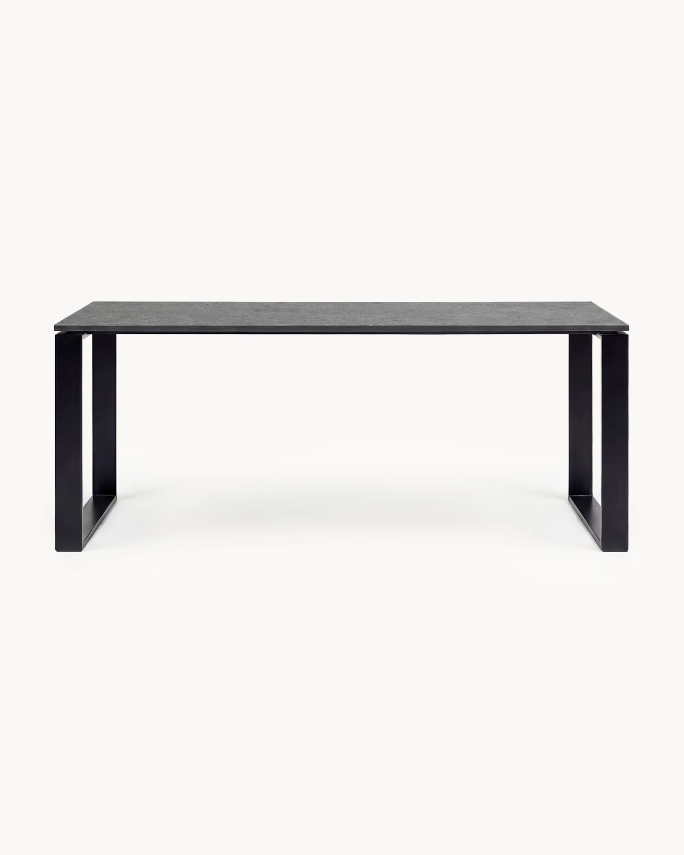 Outdoor dining table Diana - Black Frame - Grafite Dekton Top - Image 3