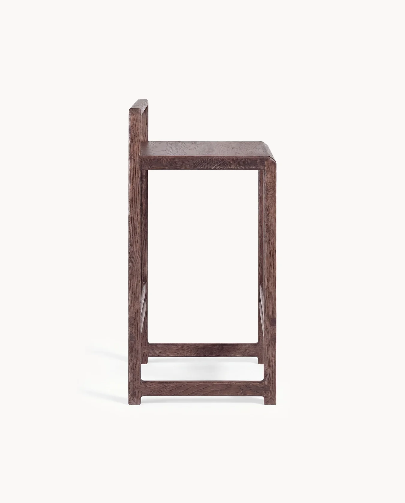 Oak Bar Stool Ebba – Dark Oak Frame - Image 5
