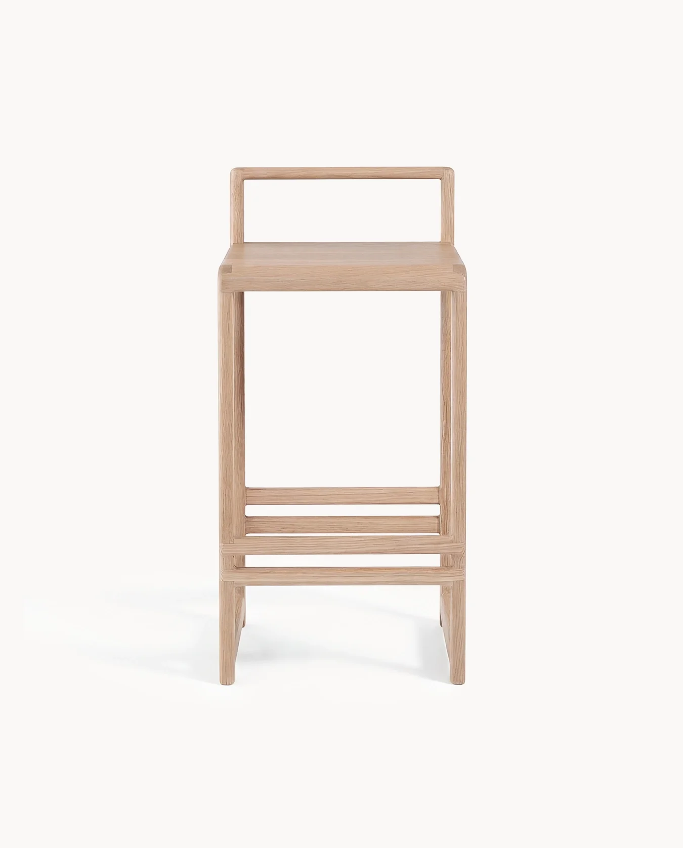 Oak Bar Stool Ebba – Solid Oak Frame - Image 4