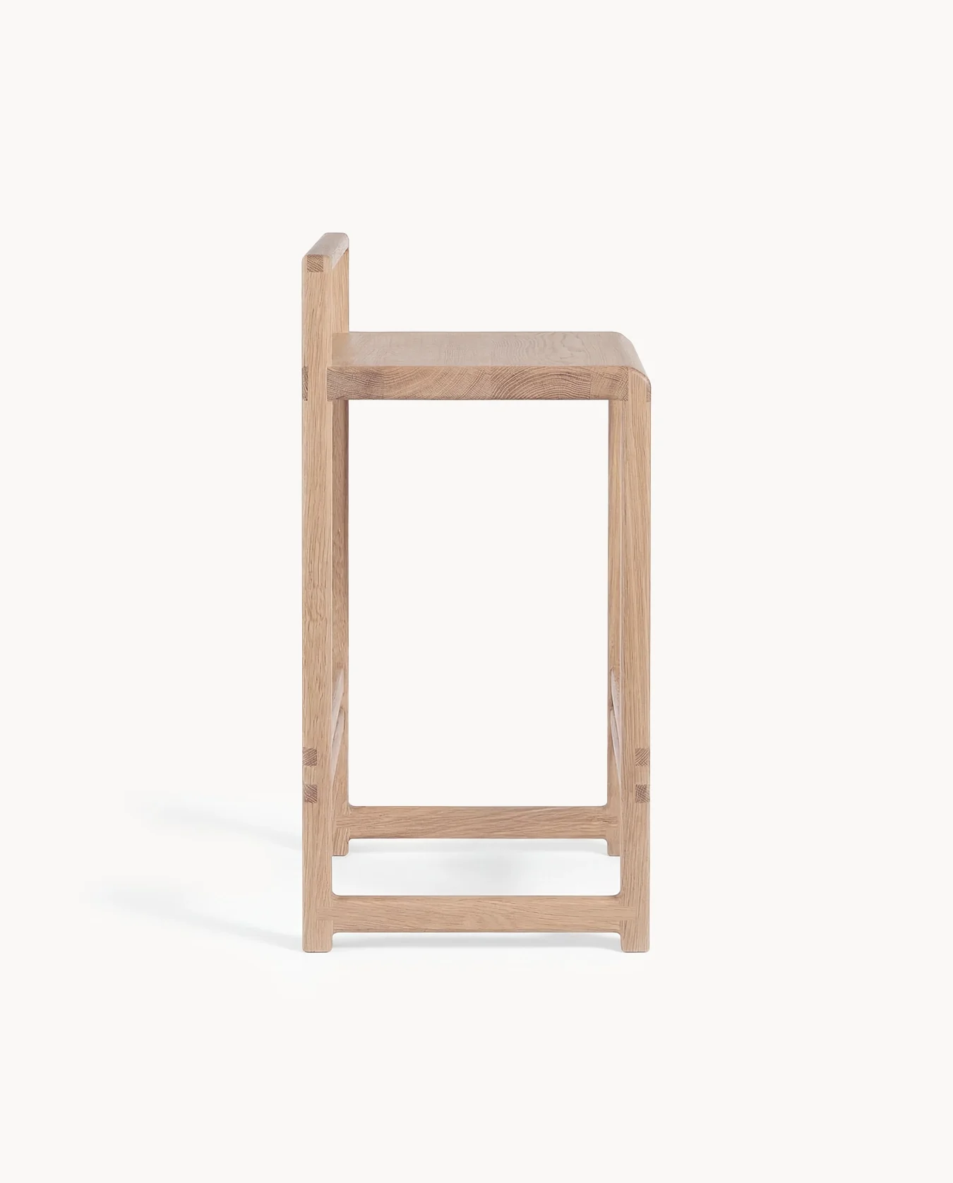 Oak Bar Stool Ebba – Solid Oak Frame - Image 5
