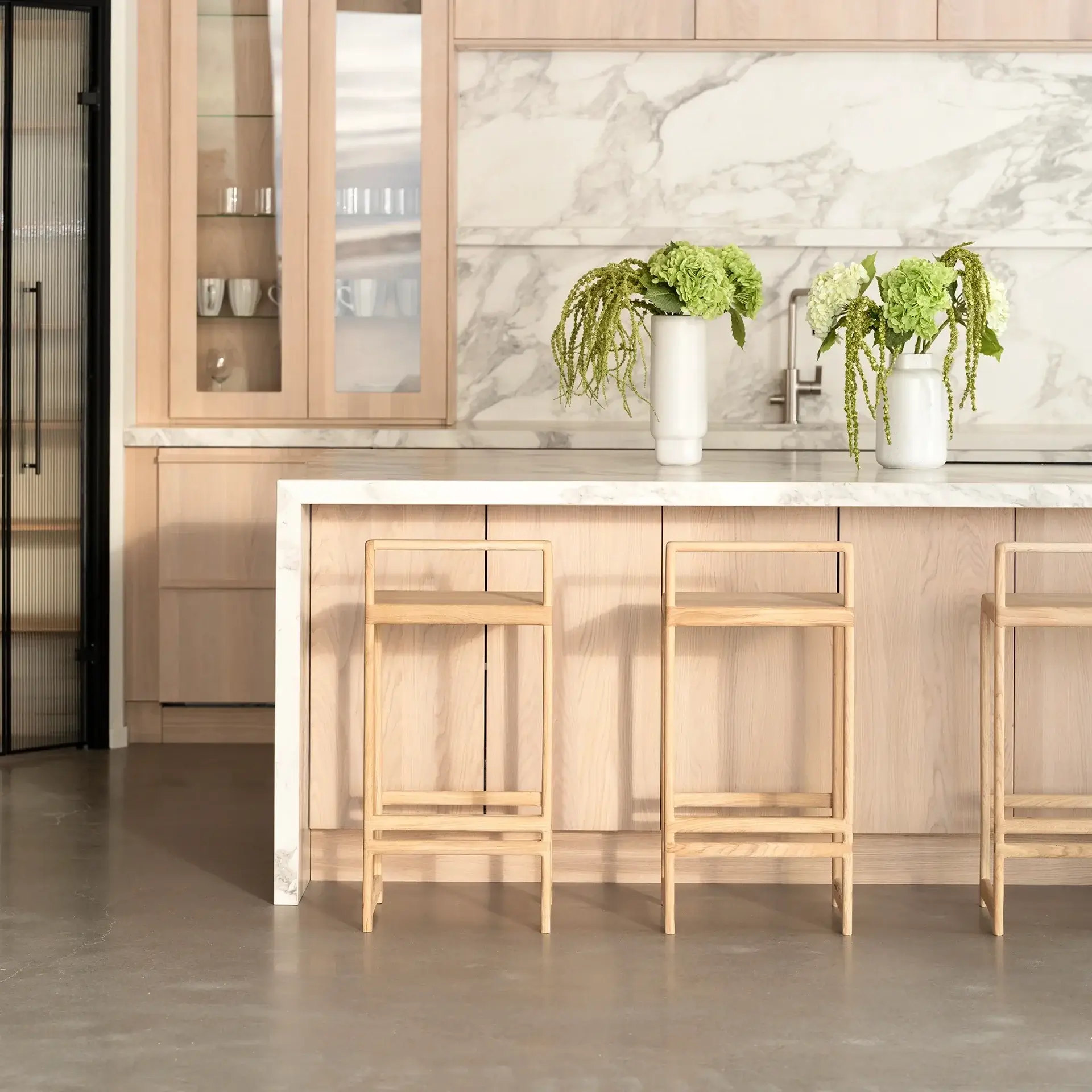 Oak Bar Stool Ebba – Solid Oak Frame - Image 6