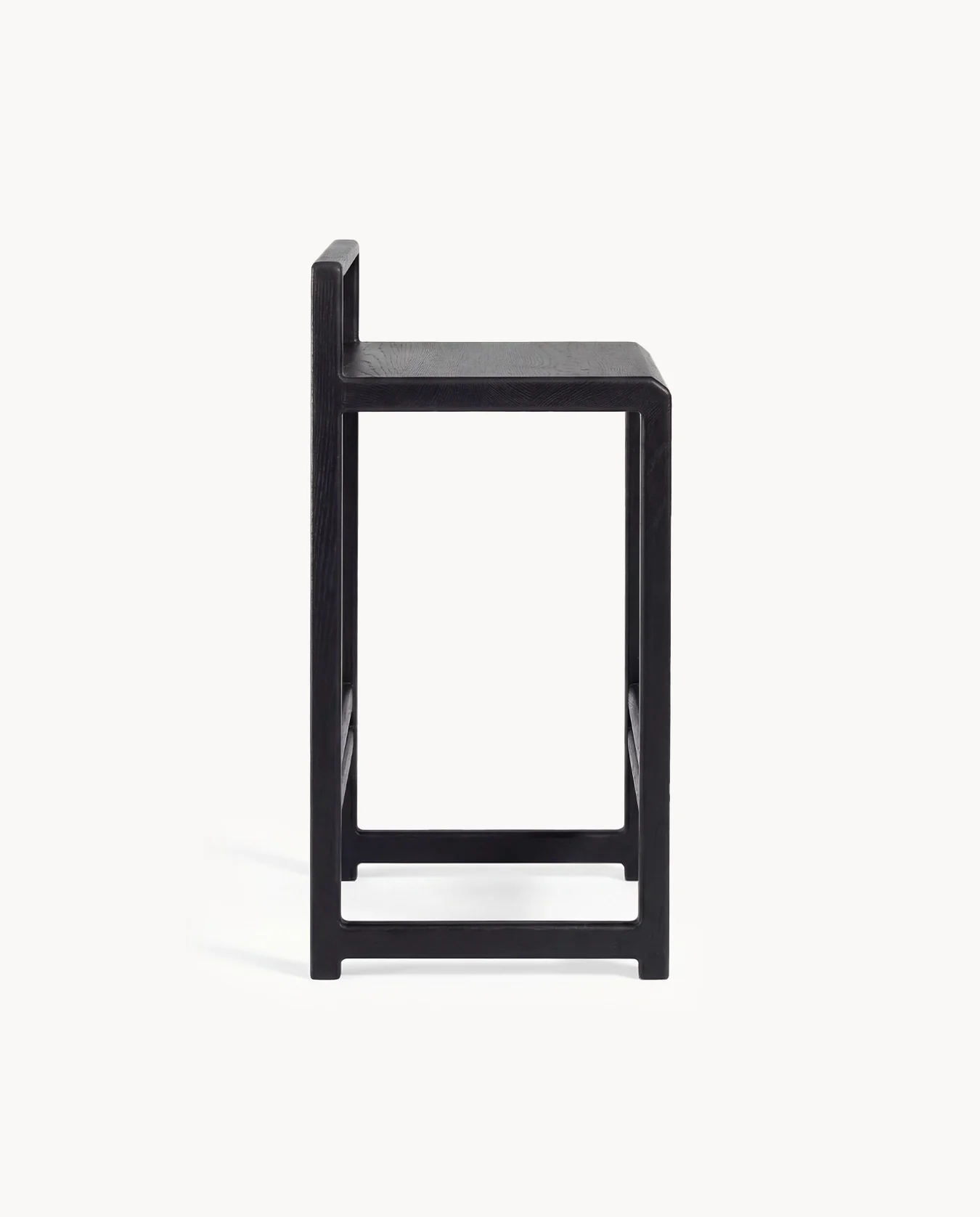 Oak Bar Stool Ebba – Black Oak Frame - Image 5