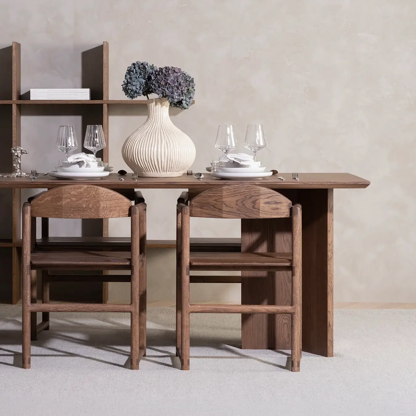 Dining chair Erik  - Dark Oak Wood Frame - Image 3