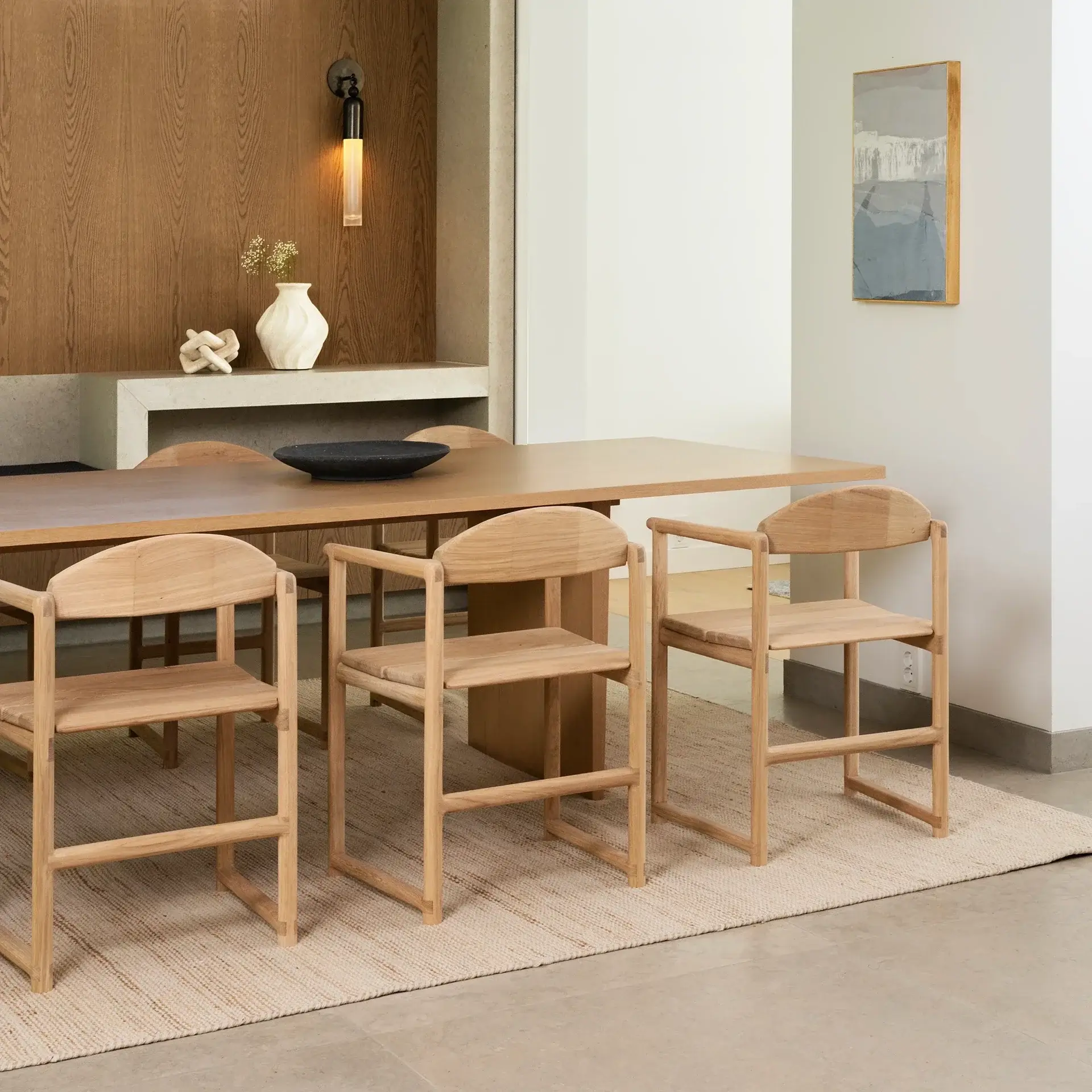 Dining Chair Erik  - Oak Wood Frame - Image 3