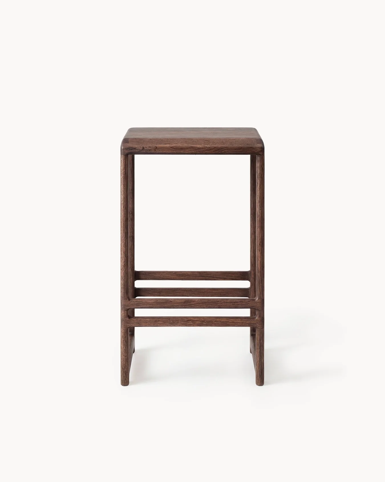 Oak Bar Stool Eva – Dark Oak – Wood Seat - Image 4
