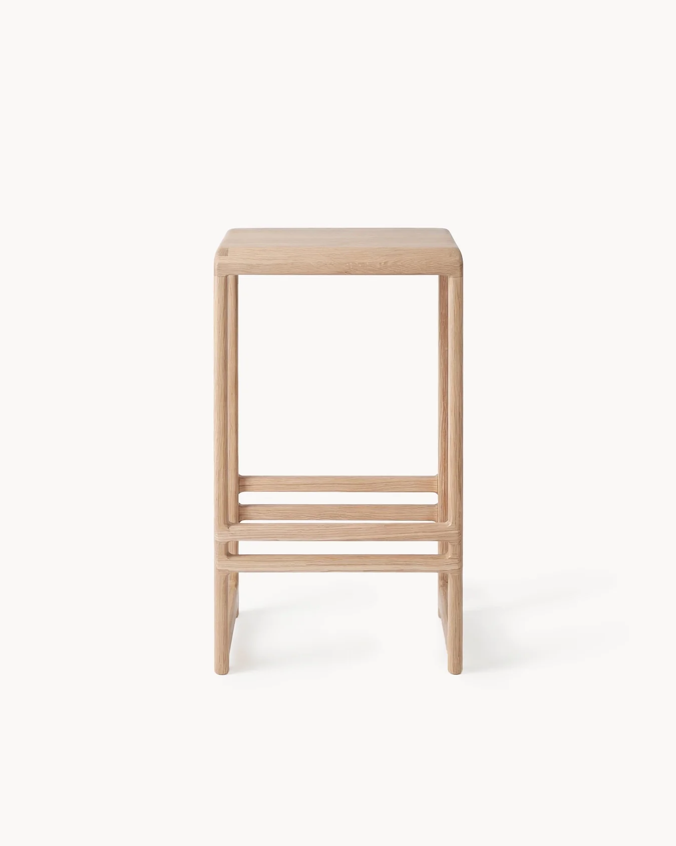 Oak Bar Stool Eva – Oak – Wood Seat - Image 4