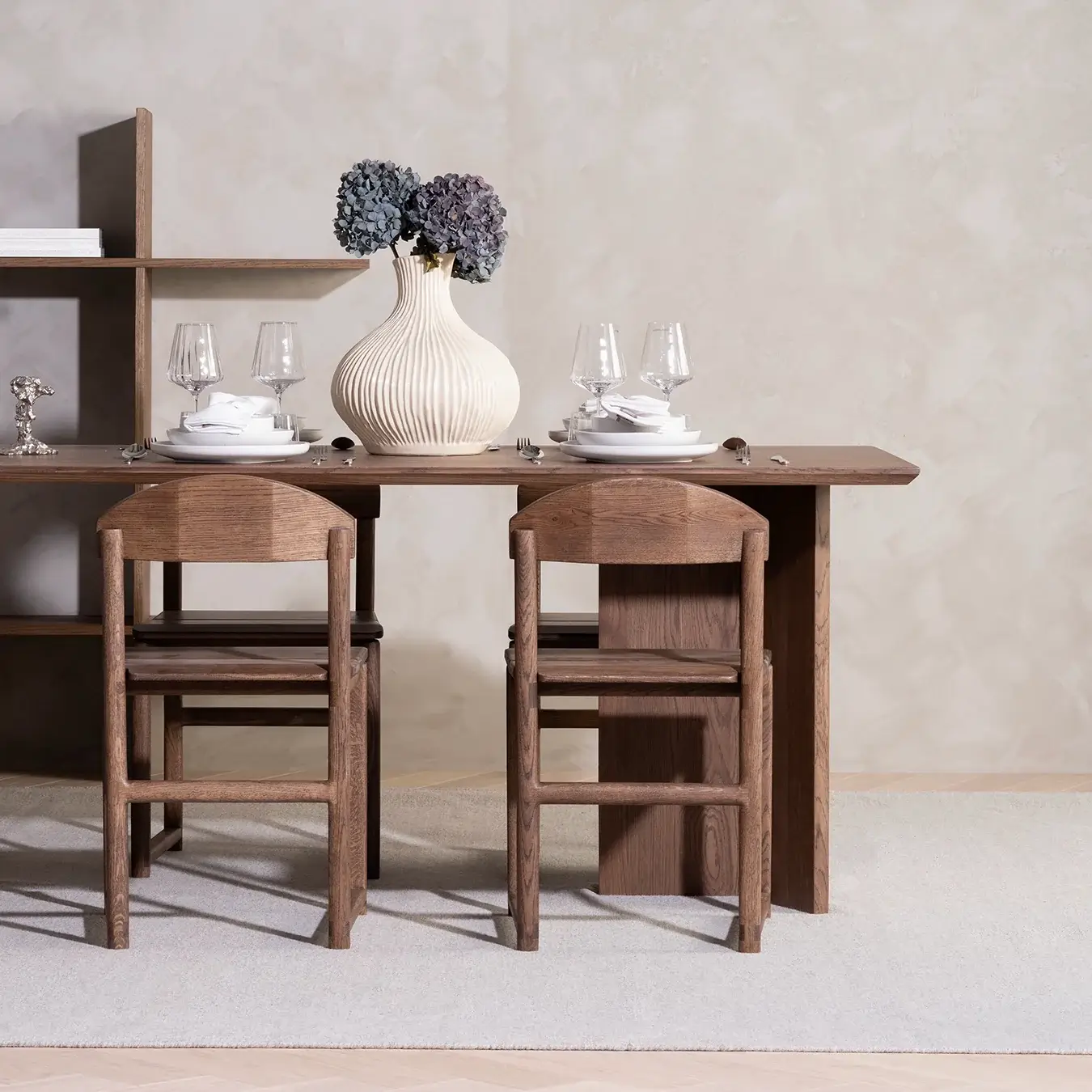 Dining chair Karin - Dark Oak Wood Frame - Image 3