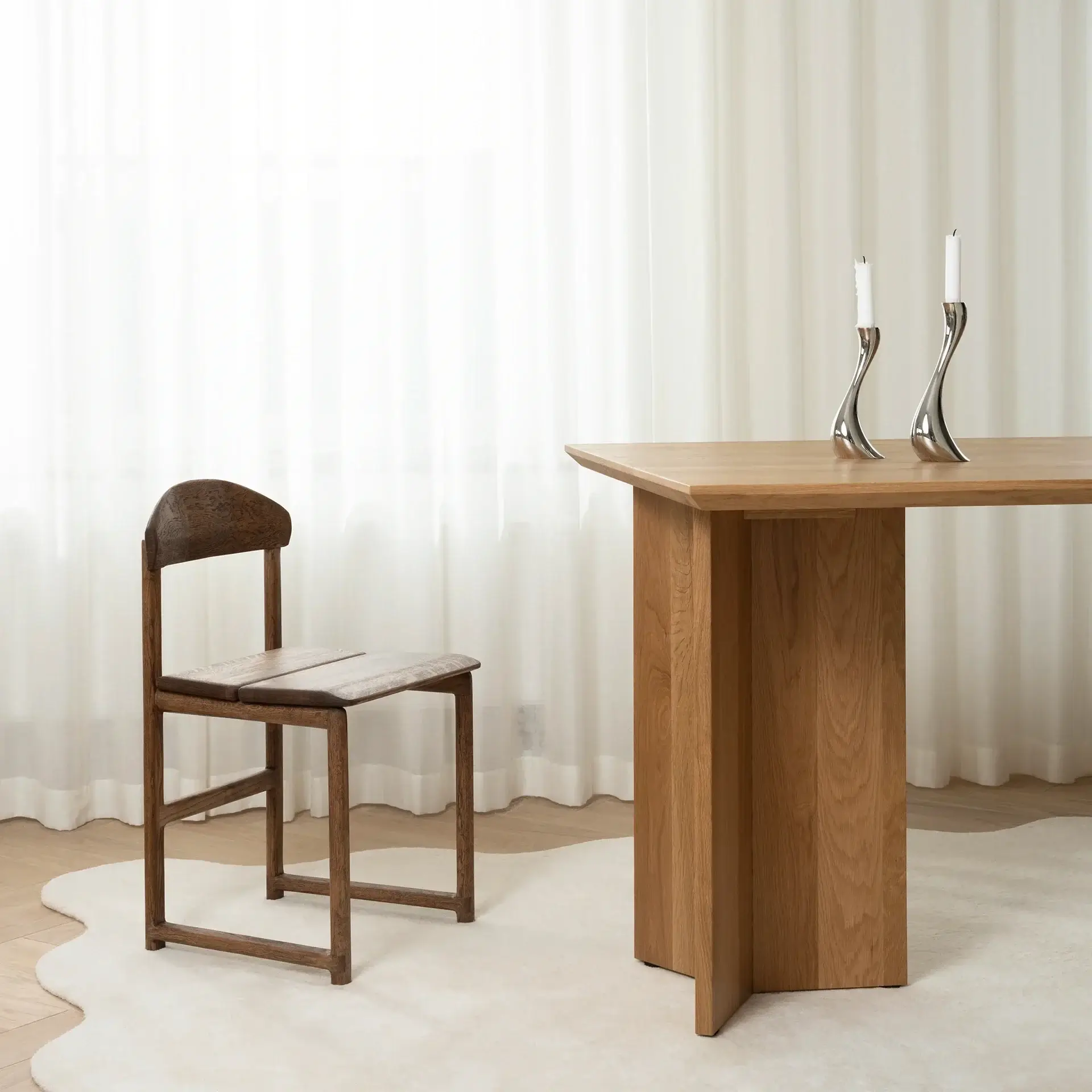 Dining chair Karin - Dark Oak Wood Frame - Image 5