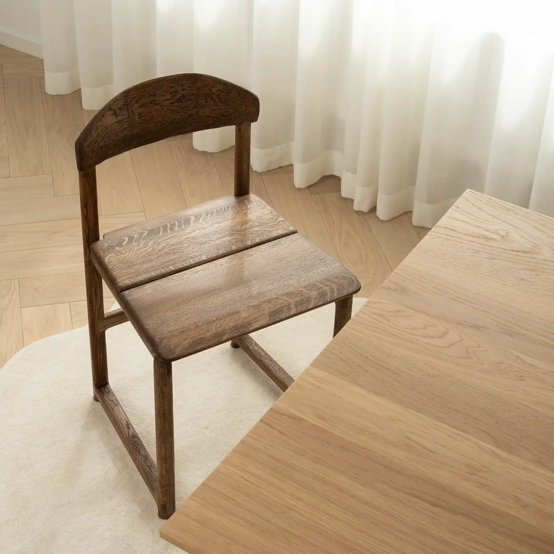 Dining chair Karin - Dark Oak Wood Frame - Image 6