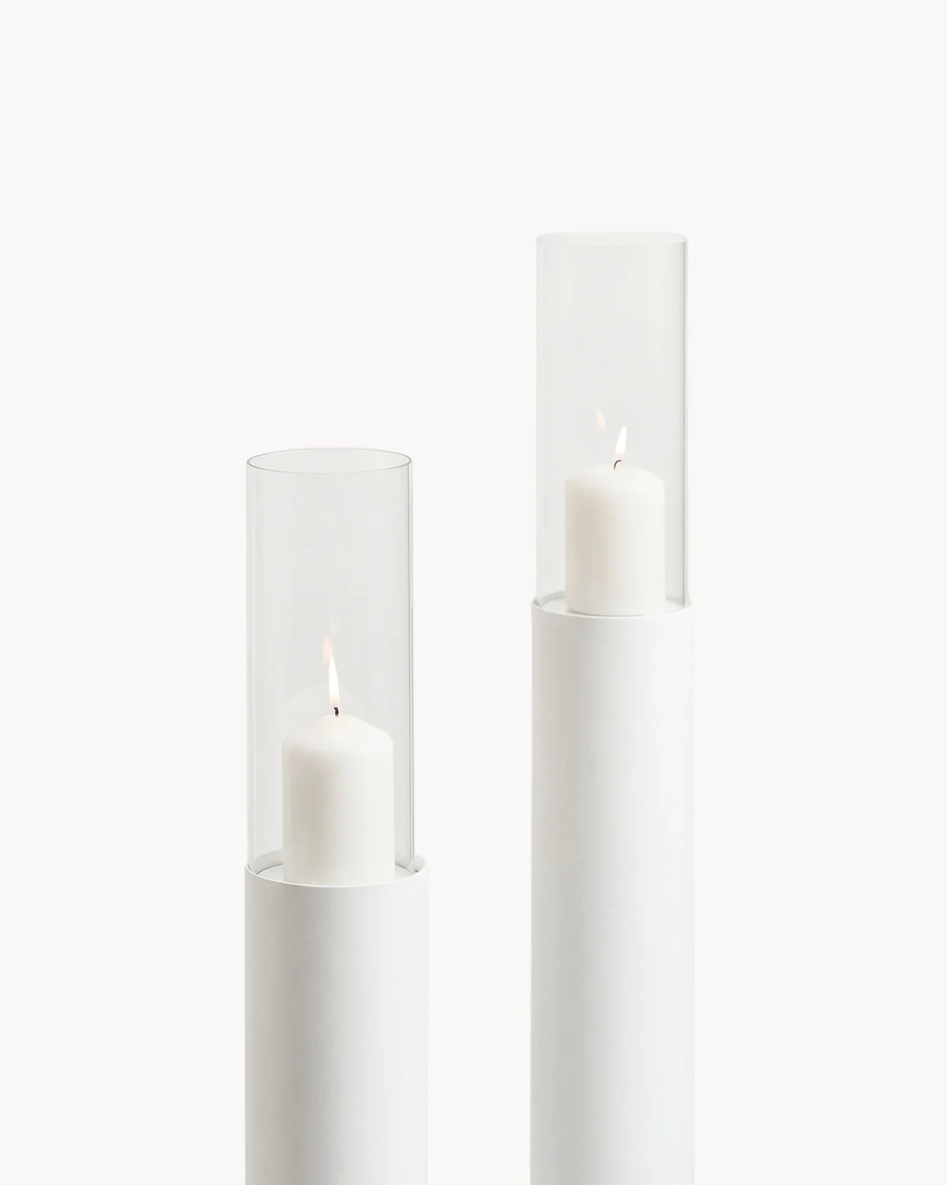Candleholder Thomas – Set of 2 – White Frame - Image 4