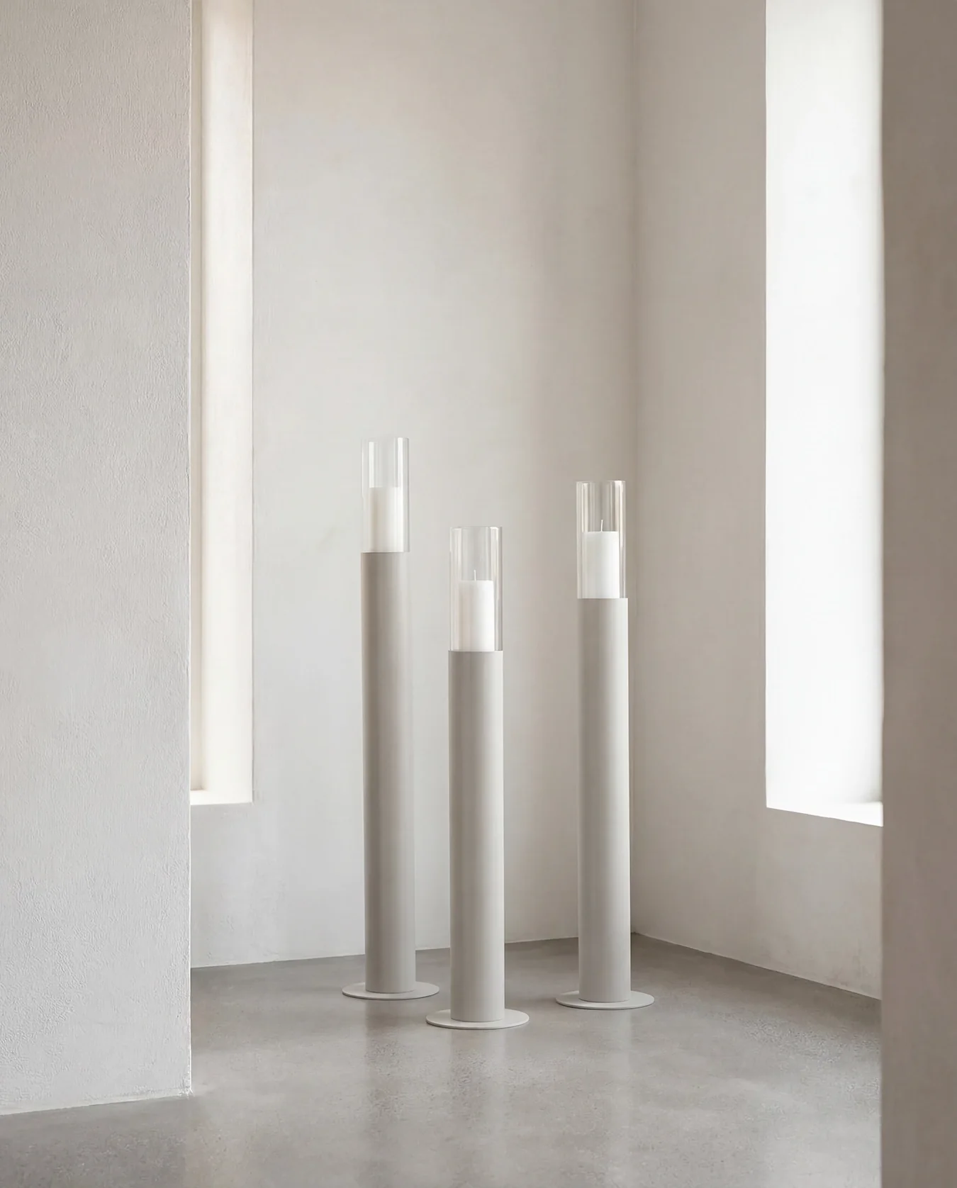Candleholder Thomas – Set of 3 – Beige Frame - Image 6