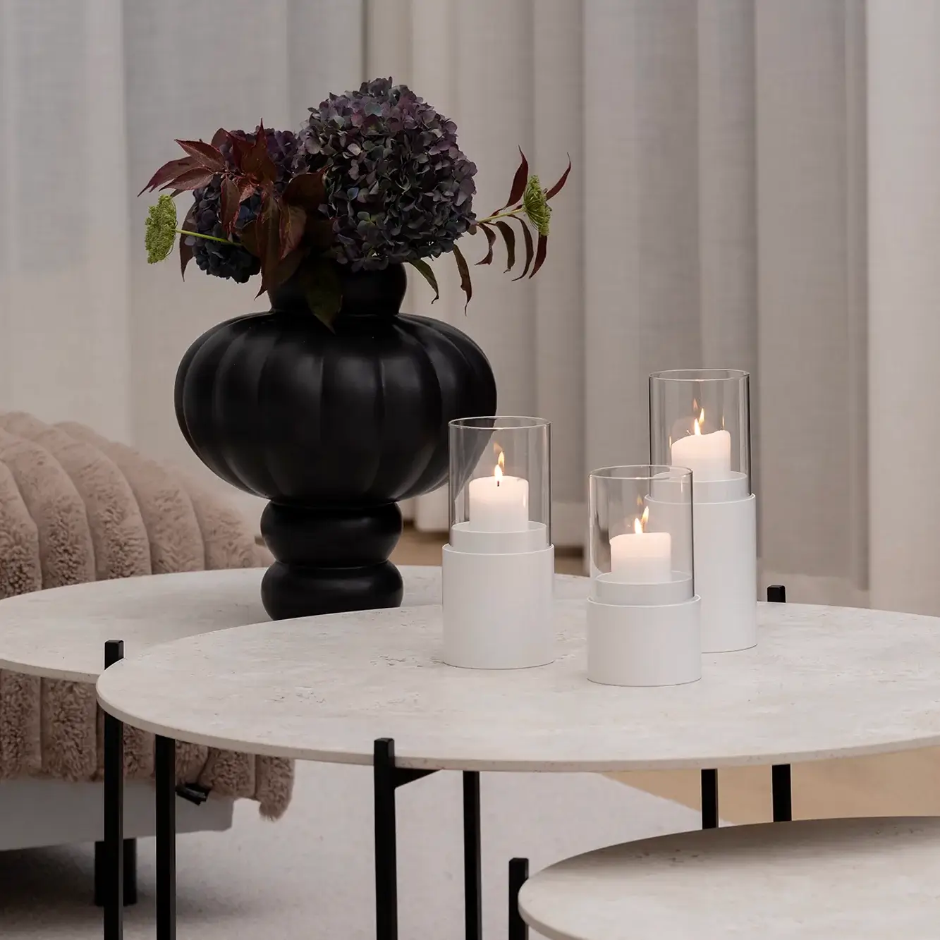 Candleholder Tom - 3set - White - Image 3