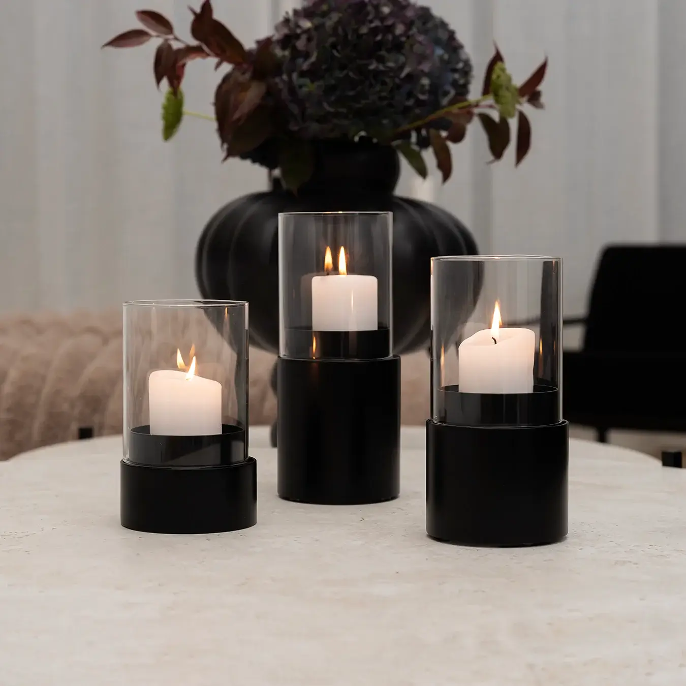 Candleholder Tom - 3set - Black - Image 2